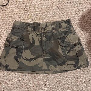 Wrangler Camouflage Mini Skirt